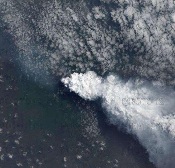 June 15, 2013 - Nyiragongo Volcano, Democratic Republic of Congo - August 4 2013..Amazing NASA photographs of Volcanos..When one of the most active volcanoes in the world erupted earlier this month, a NASA satellite was able to capture the stunning spectacle.....The aerial shots of Japan's Sakura-jima volcano taken on 18 August showed possibly the largest eruption ever from the Showa Crater, blasting over 100,000 tonnes of ash five-kilometres into the air.....Thanks to the advanced the work of NASA's Earth Observatory an extensive archive of satellite photos of natural disasters, including vol