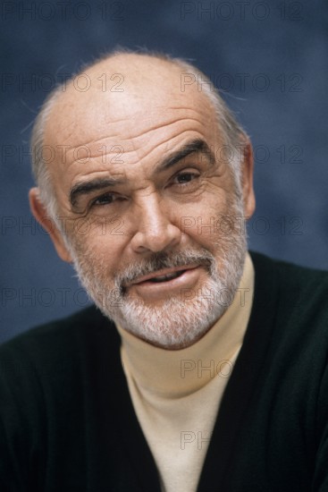 April 1, 1999 - Hollywood, California, U.S. - Sean Connery photographed at the press conference for 'Entrapment'. April 1999. (Credit Image: © Armando Gallo/ZUMA Studio)