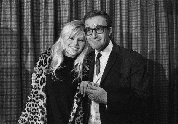 Comedian Peter Sellers with his wife Britt Ekland