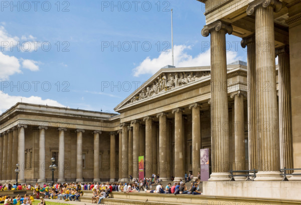 South entrance and British Museum forecourt London UK GB EU Europe