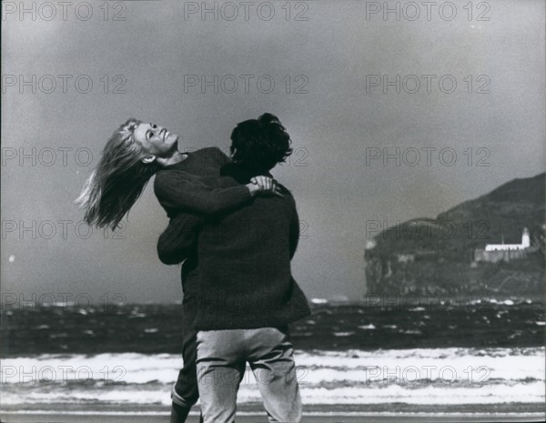 Jan 1, 1960 - Laughing Girl... beside the seaside, not her beloved St. Tropez but Seacliffe Beach, near Tantallon Castle. A great big hug Brigitte Bardot for her leading man Laurent Terzieff.