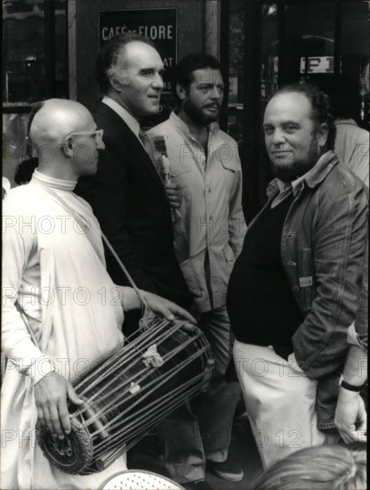 Sep. 09, 1971 - Director Marco Ferreri asked Krishna Conscience followers to participate in his latest movie ''Liza,'' alongside the following actors: Marcello Mastroianni, Michel Piccoli, & Catherine Deneuve. The first few scenes were filmed at the Cafe de Flore in Paris.