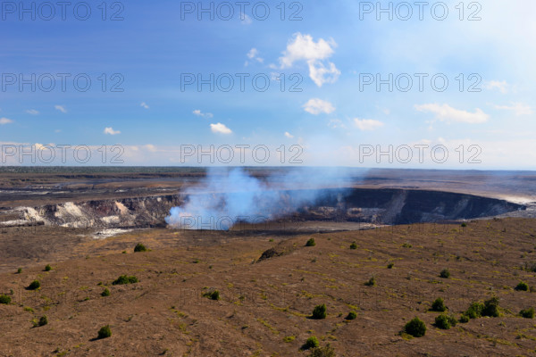 Halema'uma'u crater from Kilauea Overlook - Volcanoes National Park, Big Island, Hawaii, USA