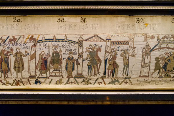 bayeux tapestry close up detail