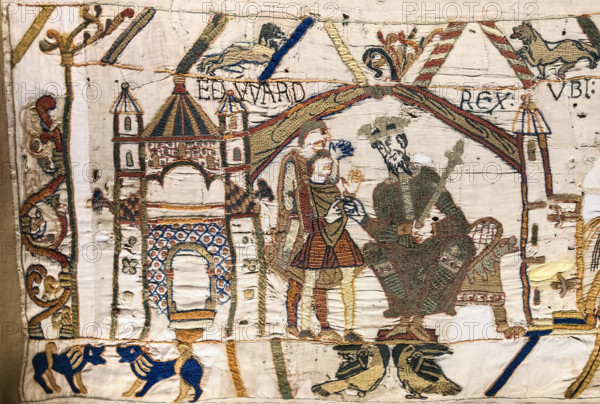 Bayeux Tapestry scene1 Edward