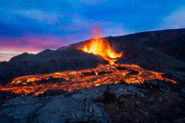 Fountains of lava explode into the air. HAIR-RAISING images show of one of the world’s most active volcanoes in the world exploding into life. The series of spectacular pictures from this latest eruption shows the red hot Piton de la Fournaise volcano oozing a sea of burning lava. Other sensational images show the molten eruption lighting up the evening sky. French photographer Gabriel Barathieu (33) braved the conditions to take these sensational shots of the volcano on Réunion Island just off of the east coast of Madagascar.