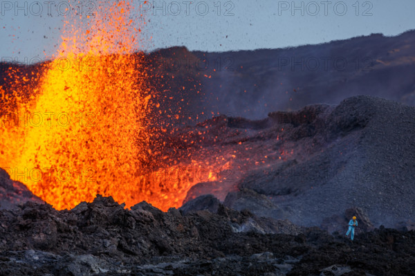 Fountains of lava explode into the air. HAIR-RAISING images show of one of the world’s most active volcanoes in the world exploding into life. The series of spectacular pictures from this latest eruption shows the red hot Piton de la Fournaise volcano oozing a sea of burning lava. Other sensational images show the molten eruption lighting up the evening sky. French photographer Gabriel Barathieu (33) braved the conditions to take these sensational shots of the volcano on Réunion Island just off of the east coast of Madagascar.