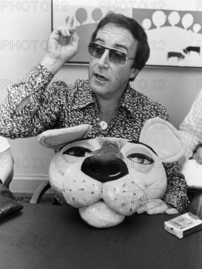 Peter Sellers British actor with a pink panther 1976
