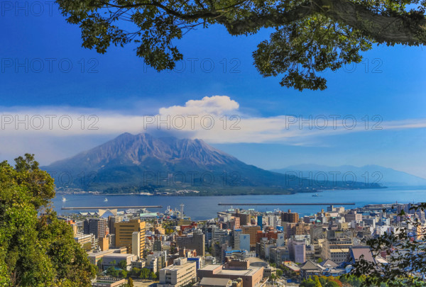 Japan, Kyushu Island, Kagoshima City, Sakurajima Volcano