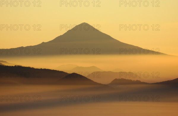 Popocatépetl, morning view from Nevado de Toluca, Mexico