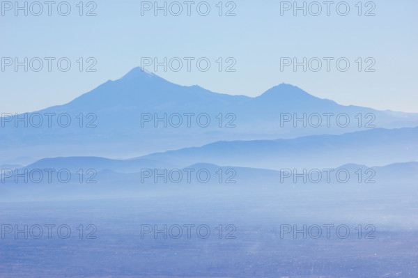 Citlaltépetl, view from summit of Iztaccíhuatl, Mexico