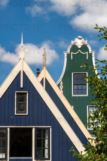Details of cultural heritage in an old Dutch village (De Rijp) in North Holland. One of the authentic villages in the beemster polder around the city