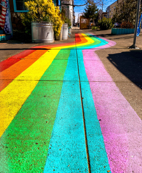 Celebrating diversity in the hipster and quirky neighborhood of the Alberta Arts District in Portland, Oregon, USA