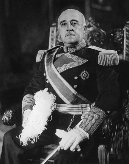 Francisco Franco Bahamonde (4 December 1892 – 20 November 1975) was the dictator of Spain from 1939 to his death in 1975. A conservative, he was shocked when the monarchy was removed and replaced with a democratic republic in 1931. With the 1936 elections, the conservatives fell and the leftist Popular Front came to power. Looking to overthrow the republic, Franco and other generals staged a partially successful coup, which started the Spanish Civil War. With the death of the other generals, Franco quickly became his faction's only leader. Franco received military support from local fascist,