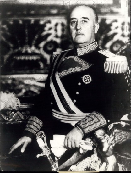 Oct. 29, 1975 - Spain's General Francisco Franco in Uniform