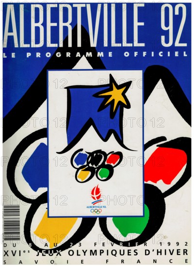Official Program of Albertville Olympic winter games, 1992, France