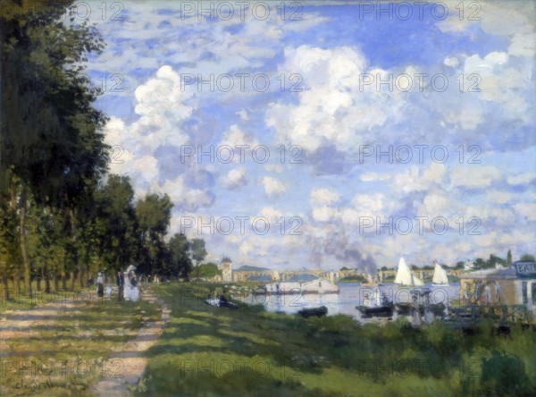 The Marina at Argenteuil', 1872. Artist: Claude Monet. Monet was a French painter, a founder of French Impressionist painting and the most consistent and prolific practitioner of the movements philosophy.