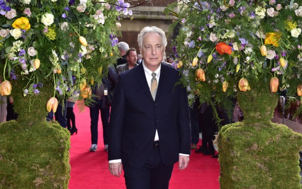 Alan Rickman attending the premiere of A Little Chaos, held at the Odeon cinema in Kensington, London