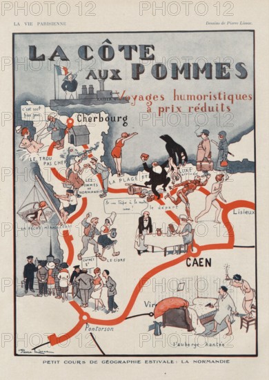 1920s France La Vie Parisienne  Magazine Plate