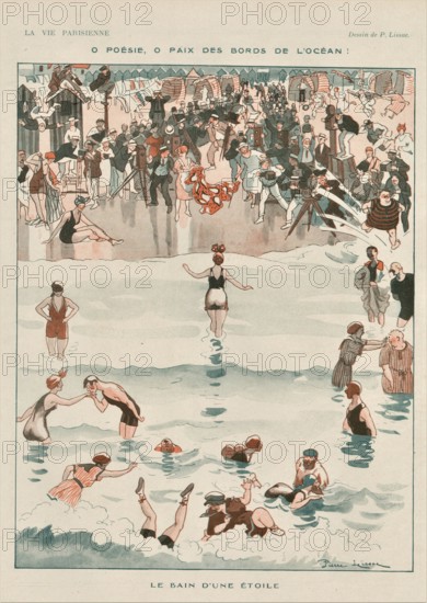 1920s France La Vie Parisienne  Magazine Plate