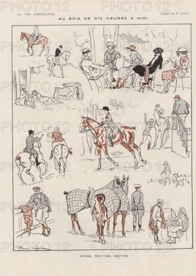 1920s France La Vie Parisienne Magazine Plate