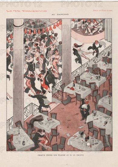 1920s France La Vie Parisienne Magazine Plate