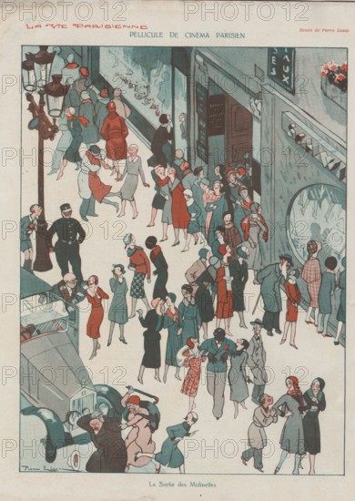 1930s France La Vie Parisienne Magazine Plate