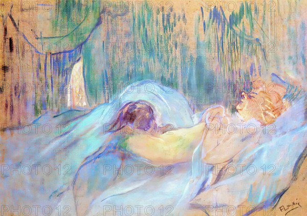 Toulouse-Lautrec -  Brothel Rue Des Moulins Rolande 1894