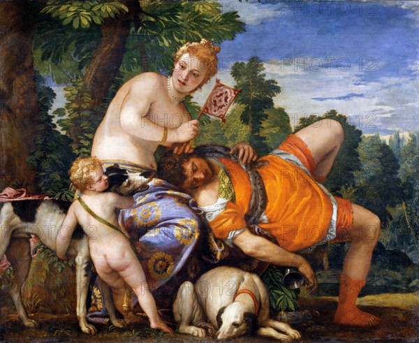 Venus and Adonis by Paolo Veronese (1528–1588), oil on canvas, c. 1580