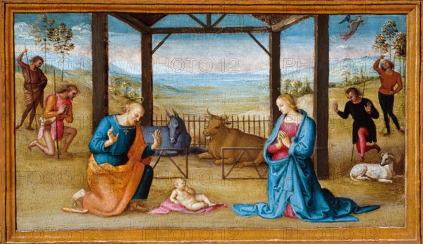 The Nativity, painting by Perugino, 1500-1505