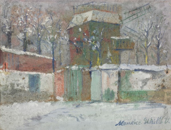 Le Moulin de la Galette, 1900s. Maurice Utrillo (French, 1883-1955). Gouache; sheet: 25 x 32.4 cm (9 13/16 x 12 3/4 in.).