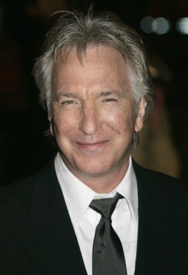 Alan Rickman arrives for the premiere of Sweeney Todd: The Demon Barber of Fleet Street at the Odeon West End Cinema, Leicester Square, London.