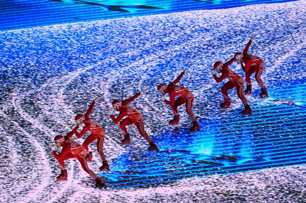 General view, FEBRUARY 4, 2022 : Beijing 2022 Olympic Winter Games Opening Ceremony at National Stadium in Beijing, China. USA ORIGIN SALES ONLY