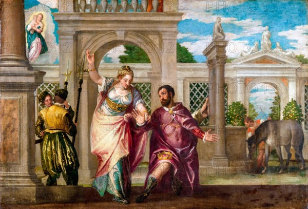 Emperor Augustus and the Sibyl, painting by Paolo Veronese, before 1588
