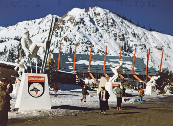 1960 Winter Olympics in Squaw Valley California: Entrance to the Squaw Valley Olympic Village