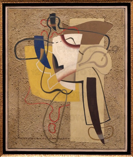 Tennis Player on Yellow, 1933, Willi Baumeister (Stuttgart, Alemania, 1889 - 1955)