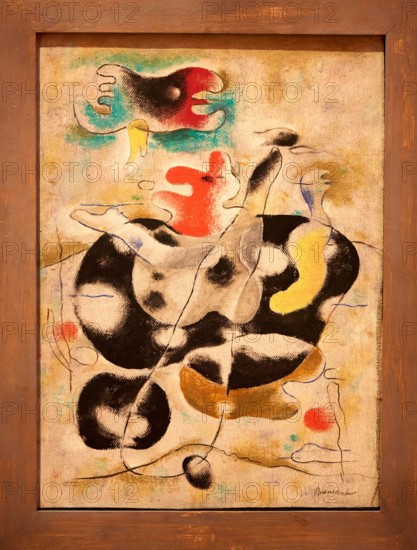 "Eidos Floating", 1939, Willi Baumeister, Thyssen-Bornemisza Museum, Madrid, Spain, Europe