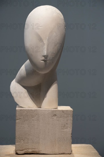 Paris, France - 05 09 2024: A muse sculpted by Brancusi