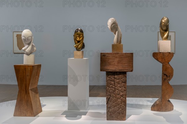 Paris, France - 05 09 2024: Miss Pogany sculpted by Brancusi