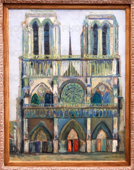 Maurice Utrillo (1883-1955), Notre-Dame, Vers 1910, Musee de L'Orangerie Museum, Tuileries, Paris, France