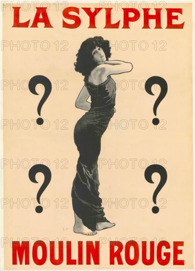 René Pean - Poster Art featuring American Exotic Dancer La Sylphe