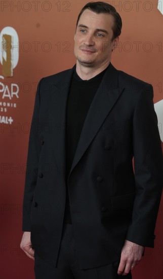 Pierre Lottin arrives at the 50h Cesar Film Awards Ceremony at L'Olympia on February 28 2025 in Paris, France. - Photo Laurent Lairys / MAXPPP