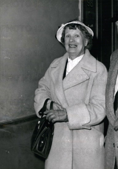 Dec. 21, 1978 - Woman Who ''Closed Red Light Houses Charged With Receiving Stolen Jewellery - Marthe Richard, The Famous Woman Spy of The World No Smiles With Comfidence As She was Leaving the Xaminmaning Magis-Trate's Office in the Paris Law Cogrts This Afternoon, Marthe Richard on whise Instigation the Goverment Decided to Abolish. The Brothels is Non Charged with Receiving Stolen Jewellery. (Credit Image: © Keystone Pictures USA/ZUMAPRESS.com)