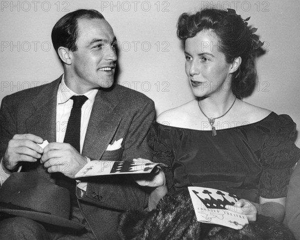 GENE KELLY  (1912-1996) US dancer, actor and film choreographer with his wife Jean