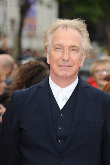 ALAN RICKMAN HARRY POTTER AND THE DEATHLY HALLOWS - PART 2 - WORLD PREMIERE TRAFALGAR SQUARE LONDON ENGLAND 07 July 2011