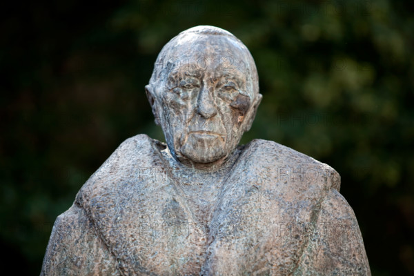 Statue of Konrad Adenauer, first Chancellor Federal Republic Germany , Cologne. Germany, Europe