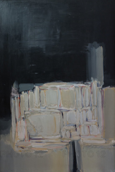 20th century  -  Cathedral, 1955 - Nicolas de Staël Philippe Sauvan-Magnet / Active Museum oil on canvas