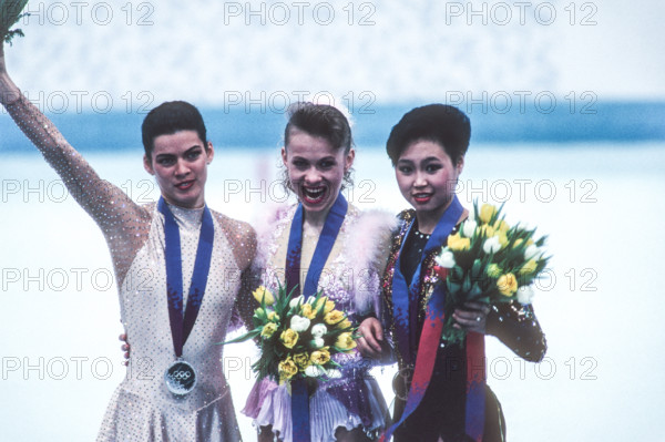 Nancy Kerrigan (USA) silver medalist competing at the 1994 Olympic Winter Games.