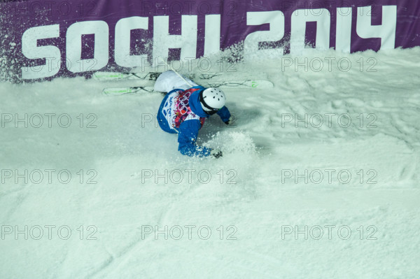 Benjamin Cavet (FRA) freestyle skier competing in Men's Moguls at the Olympic Winter Games, Sochi 2014