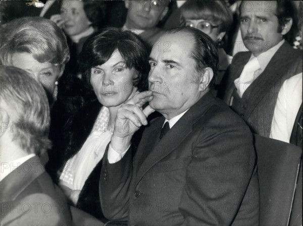 Jun. 13, 1971 - Francois Mitterrand & Wife Socialist's Unity Conference, Epinay